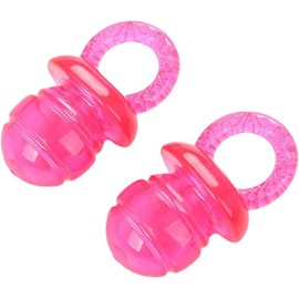 Pet Toys,2Pcs Dog Toy TPR Pacifier Grinding Bite-Resistant Molar Squeak Scratch Chew Toy Teeth Cleaning Interactive Training Play Toy Reducing Pressure Pet Supplies Green Chew Toys Puppy Pacifier