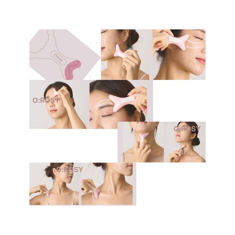 OROSY Ceramic Mini Gua Sha Therapy 1ea, Type:Mini Therapy+Light Set