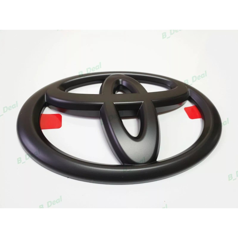 Toyota 1PC Matte Black Toyota Logo Overlay Emblem Fit Sienna