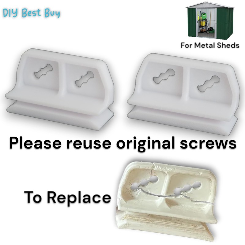 DIY Best Buy Replacement Door Slides for Metal Shed -