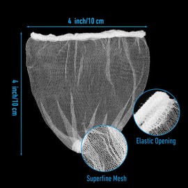 Sibba 200 Pcs Kitchen Disposable Mesh Sink Strainer Bag Flippable Drain Strainer Elastic Sink Drain Strainer Stopper Drains Protector for Collecting Kitchen Food Waste