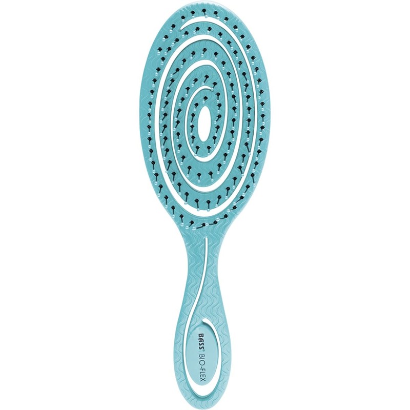 Bass Brushes Bio-flex Detangler Hair Brush Teal 1