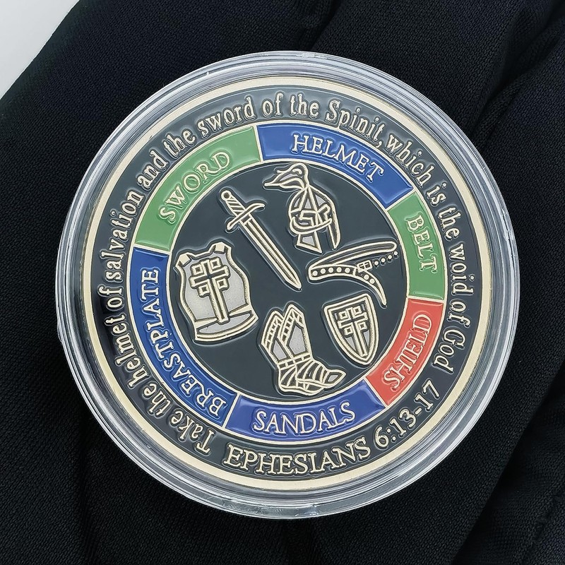 Full Armor of God Christian Challenge Coin - Ephesians 6:13-17