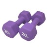Rainforest Basics Neoprene Coated Dumbbell Hand Weight Set (20-Pound, Set