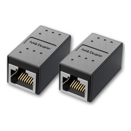 Cople De Extensión De Red Rj45 Cat5 5e 6 7 Cable Ethernet X2