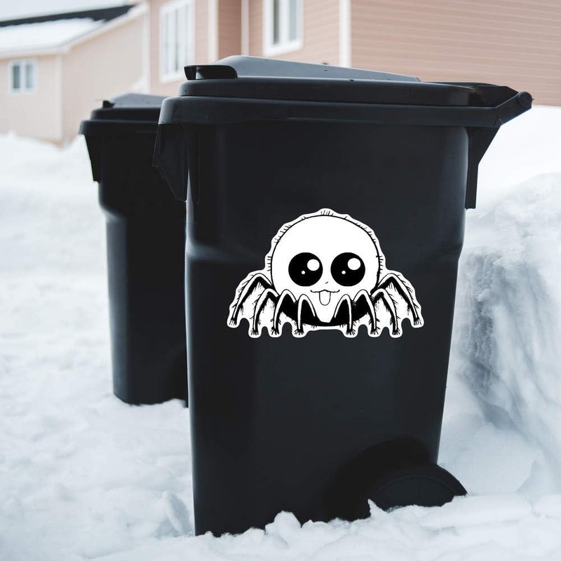 Extra Large 460mm 'Cute Spider' Permanent Sticker Decal for Cars/Windows/Bins/Walls