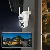 Dual Lens Security Camera 360° Pan Tilt Wireless Surveillance Camera