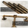 THRONKENGER Industrial Coat Rack, Metal Pipe Coat Rack Stand Freestanding