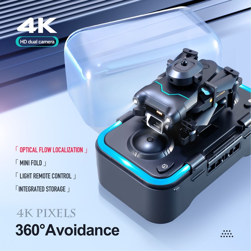S96 RC Drone Optical Flow Hover Mini Drone with 4K