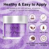 EODCI Dipping Powder, 28 g Purple Nail Powder Set, Nail