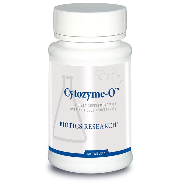BIOTICS Research Cytozyme O Raw Bovine Ovarian Tissue. Supports Female Health, SOD, Catalase, Potent Antioxidant Activity. 60 Tablets.