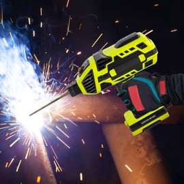 HAPPCUCOE 4600W Portable Welding Machine Handheld 20-120A 110V Handheld Arc Welder with 6 Variable Current Adjustment IGBT Inverter,for 3/32"-1/8" Welding Rod