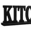 Kitchen Sign for Home Decor, Wooden Kitchen Block Letters Rustic