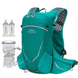 IX INOXTO 16L Hydration Backpack with Free 2-Liter Water Bladder The Lightweight Hydration Pack for Cycling (Cyan)