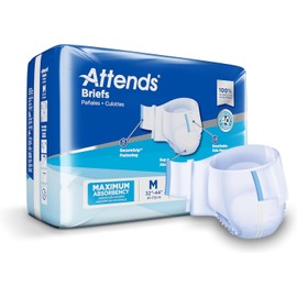 Attends Pañales para Adultos, Paquete de 96, Mediano, Protección Urinaria, Desechable