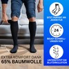 MEDOLY Support Stockings (2 Pairs) with Compression, Travel Socks with