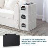 Azushwer 10 Pcs Labels for Baskets, Black Premium Bin Basket