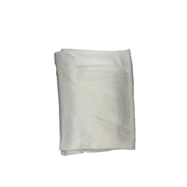 Needs & Wants® Chiffon Crape Hijab Women Maxi Crinkle Ribbed Scarf Light Weight Soft Long (WHITE)