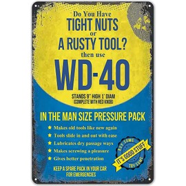 Man Cave Decor Funny Signs Room Decor Men Garage Signs Metal Vintage Signs Gift For Men Do You Have Tight Nuts Or A Rusty Tool? 8 x 12 inches (man cave)