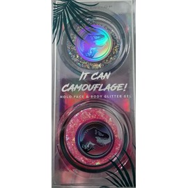 Profusion Cosmetics Face and Body Glitter Gel Jurassic, Color Shifting Buildable Sparkle for Festivals and Parties, It Can Camouflage Holo