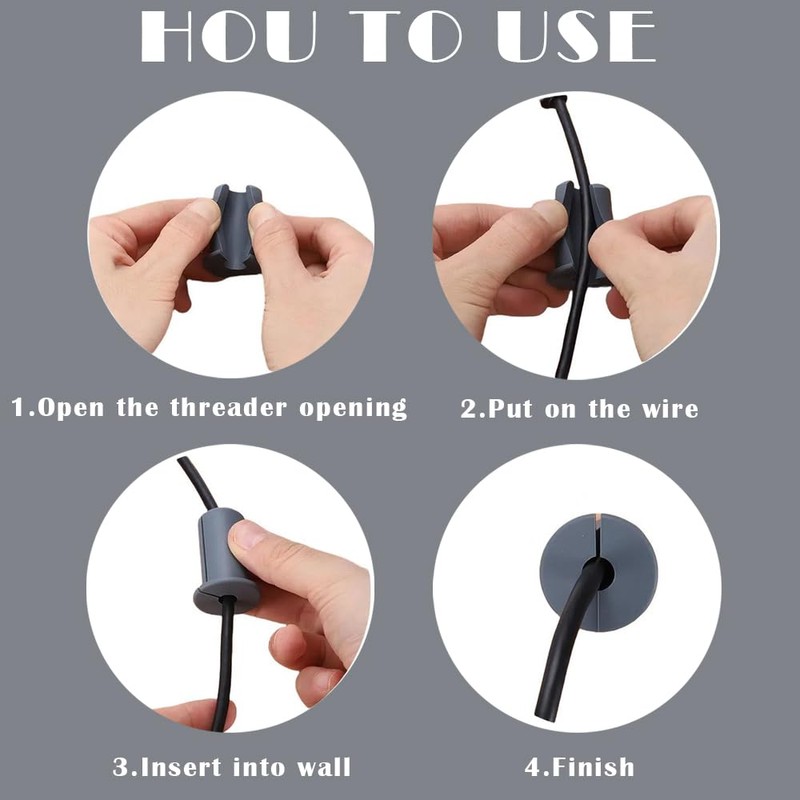 LAYYUK 4Pcs Starlink Wall Grommets 3/4 Inch Cable Routing Kit,