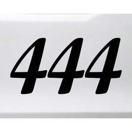 Minglewood Trading 444 Angel Number Vinyl Decal - Protection Discipline Numerology - Die Cut Sticker