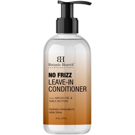 Botanic Hearth Leave in Conditioner for Curly, Frizzy, Dry, Damaged Hair | Detangling Conditioner With Shea Butter, Argan Oil & Allantoin | Smooth Flyaways & Add Shine | For All Hair Types | 8 oz