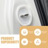 Polcatay 2 PCS Car Door Latch Cover, Silent Buffer Rust-Proof