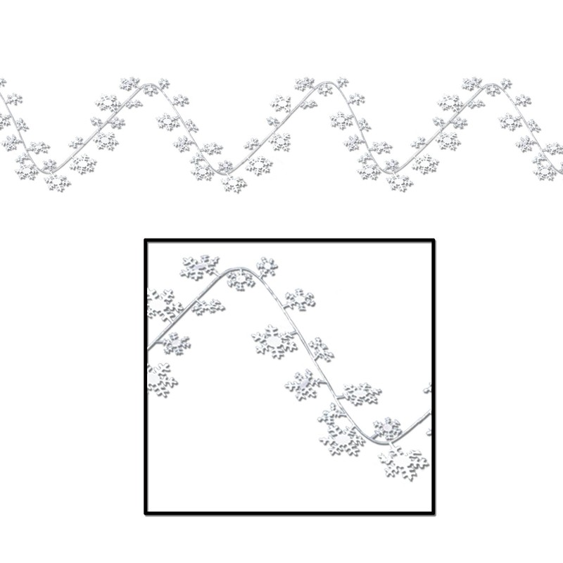 Gleam 'N Flex Snowflake Garland 25 Feet