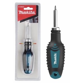 Makita D-58833 Ratchet Screwdriver, Bit Replaceable Ratchet Screwdriver, Magnetic Ratchet Driver