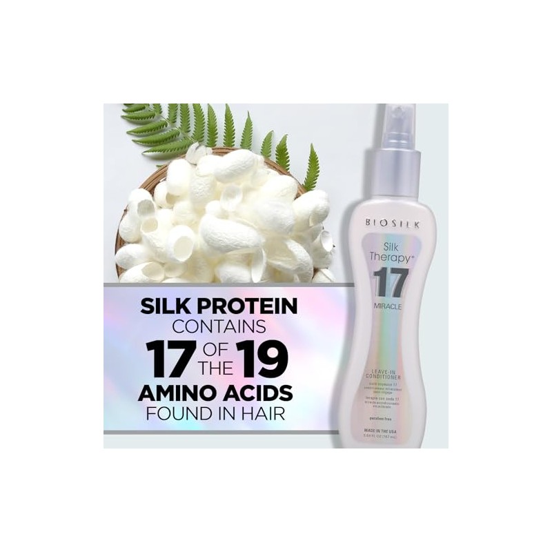BioSilk Silk Therapy, acondicionador de 17 milagros, 5.64 onzas líquidas