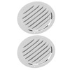 2PCS Round Louvered Air Vent Stainless Steel Marine Grade Rainproof