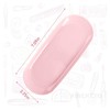 4 Pack Manicure Tools Storage Trays Pink Oval Dish Storage