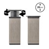 Furniture Feet, Metal Table Legs, Height Adjustable, Sofa Feet, Aluminium