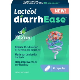 Lacteol Lactéol DiarrhEase Postbiotic Soothes Digestive Upset & Shortens Diarrhea 10 ct