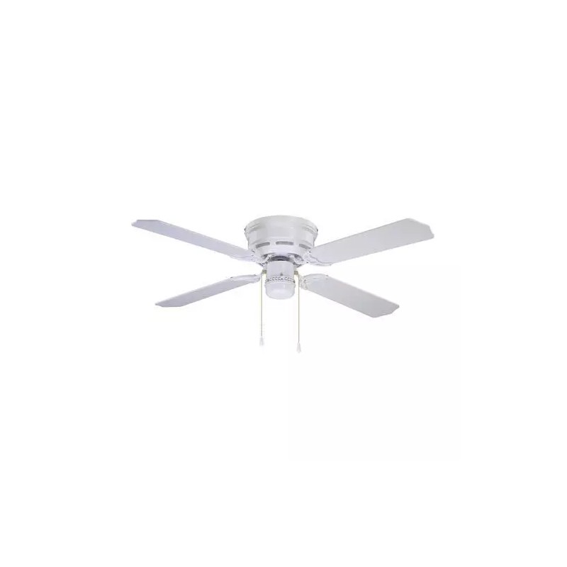 Patriot Lighting 42" White Indoor Ceiling Fan Flush Mount 4