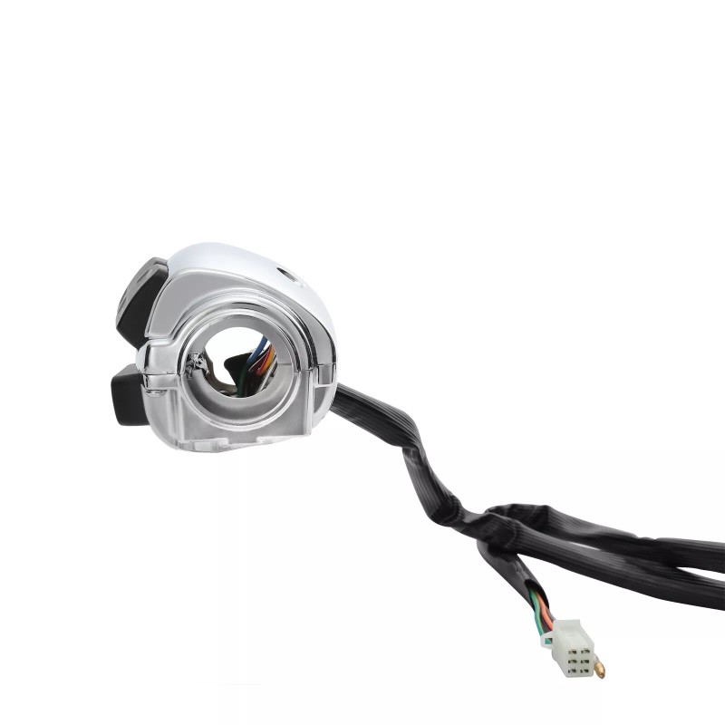 Dreamizer Chrome Motorcycle 1" Handlebar Control Switches+ Wiring Harness For