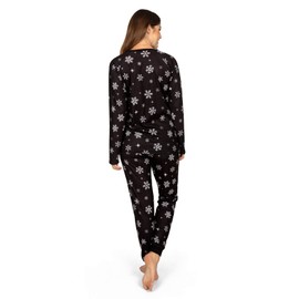 Tipsy Elves Women's Late Night Snowfall Pajama Set Size Large