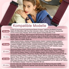 TumpCez Elastic Watch Straps, 16 mm, 18 mm, 20 mm, 22 mm, Quick Release Nylon Strap, Adjustable, Breathable Sports Bands, Replacement Strap for Men and Women.