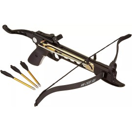 Quick Start Self Cocking Pistol Crossbow 80 lbs 225 FPS- 3 FREE Arrow - FREE Shipping