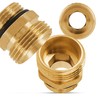 Brass Reducer 1/2" x 3/4" O Ring Nipple Male Adapter