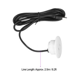 Sofa USB Charging Socket, Universal Flush-Mounted Installation 5V Dual USB Phone Charging Ports Socket for Sofa, Couch, Table, Bedside Table (White)