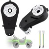 2 Pcs 24V Electric Powered Wheels Upgrade Motor Gearbox 24v