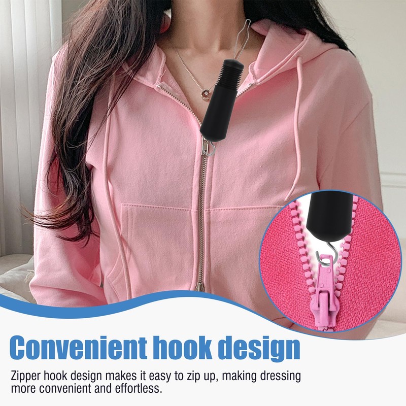 Button Hook and Zipper Pull Dressing Aid for One-Handed Use,Adaptive