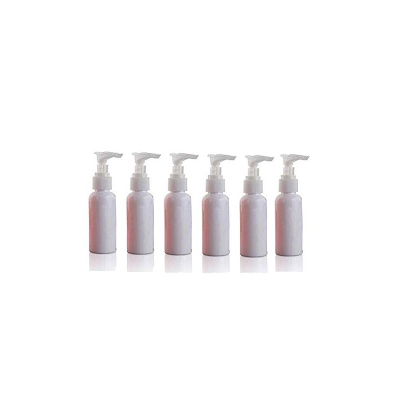50ML(1.7 OZ) Multicolor Plastic with White Pumps Lotion/Soap Dispenser Bottle