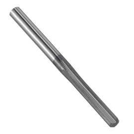 sourcing map Chucking Reamer 4mm H7 Solid Carbide Lathe Machine Reamer 4 Spiral Flutes Straight Shank Milling Cutter Tool for Metal Wood Hole Reaming