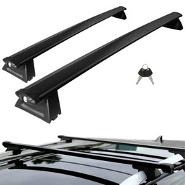 220lb Lockable Roof Rack Cross Bars, Compatible with 2011-2020 2021Jeep Grand Cherokee (with Grooved Side Rails), Heavy Duty Aluminum Crossbar Racks Roof Rail Rooftop Luggage Canoe