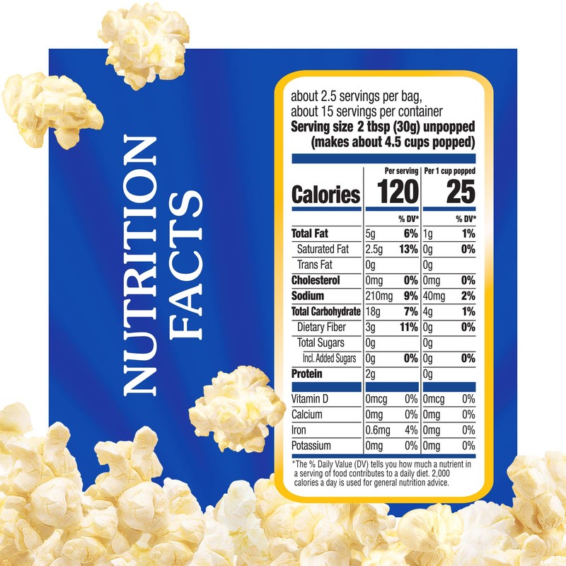 Act II Homestyle Microwave Popcorn, Movie Night Supplies, 2.75 oz.,