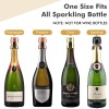 HYZ Champagne Stoppers 3-Pack, Stainless Steel Sparkling Wine Bottle Stopper