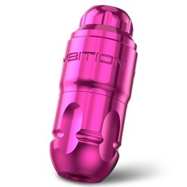 Ambition Lutin Rotary Tattoo Machine with Straight Drive Bar - Short Tattoo Pen with Brushless Motor Strong Power Low Vibration with RCA Cord for Professional Tattoo Artist